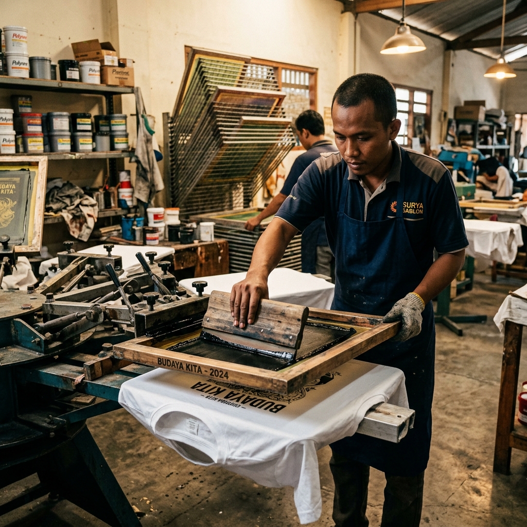 Proses Sablon Profesional